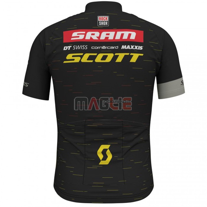 Maglia Scott Sram Manica Corta 2020 Nero